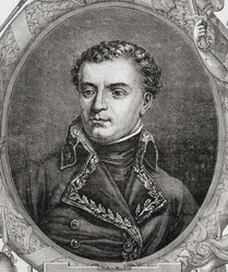 Dominique-Catherine Perignon (1754-1818) Marquis de Grenade, z „Histoire de la Revolution Francaise“ od Louise Blanca (1811-82), vyryto Pannemakerem (nar. 1822) 1847-62